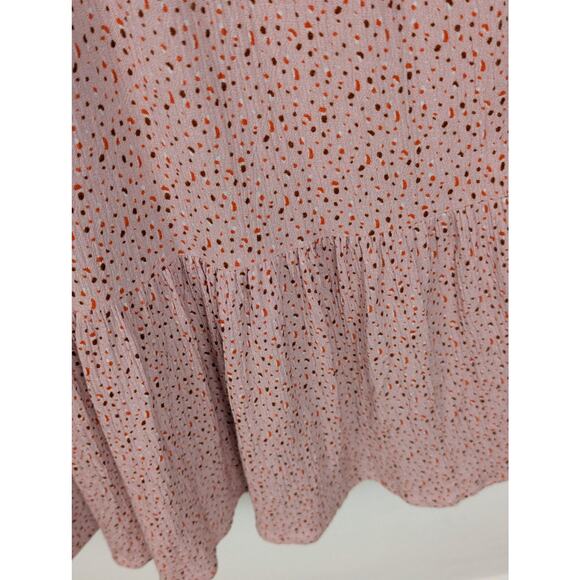 Pink blush flowing dress large
Prairie muted pink print flutter sleeve B 39" EUC - Picture 2 of 10